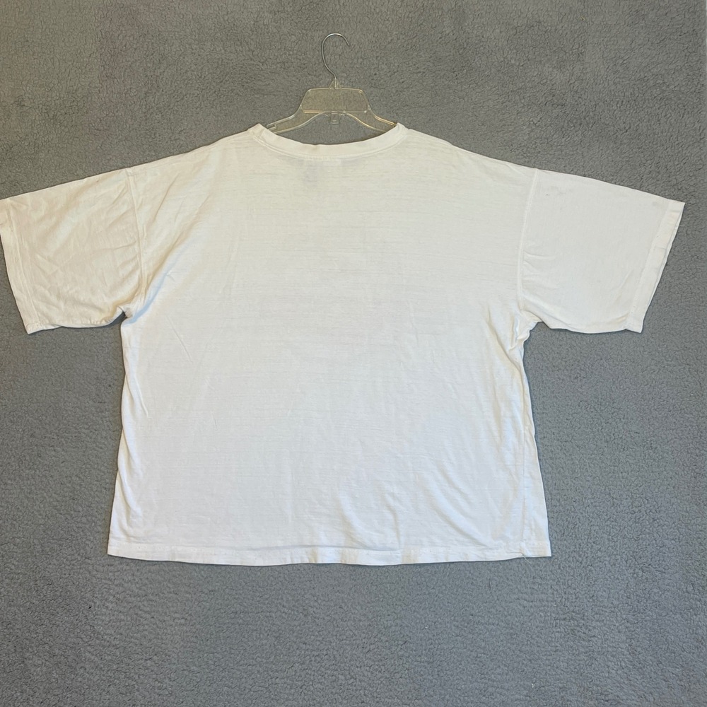 Vintage Cleveland Rocks Indians T-Shirt Graphic Tee 2XL White MLB - Picture 7 of 9